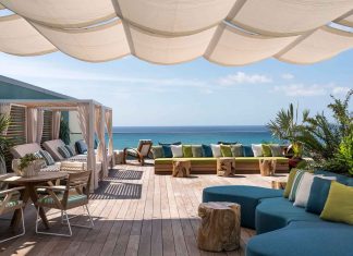 Sky-high style “The Nest” rooftop terrace, The Residences at Seafire.